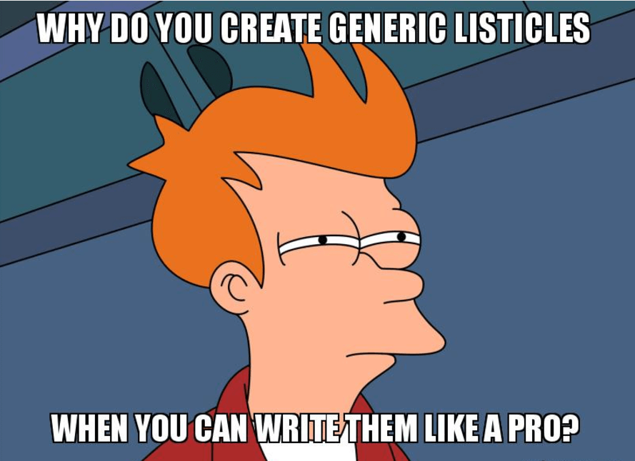 how to write listicles