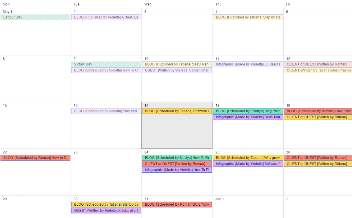 calendar