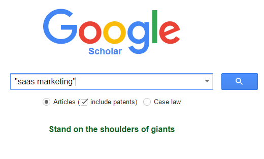 Google Scholar search